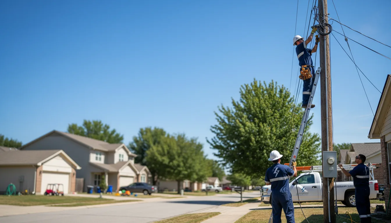 Residential electrician providing installation services in Medford, NY